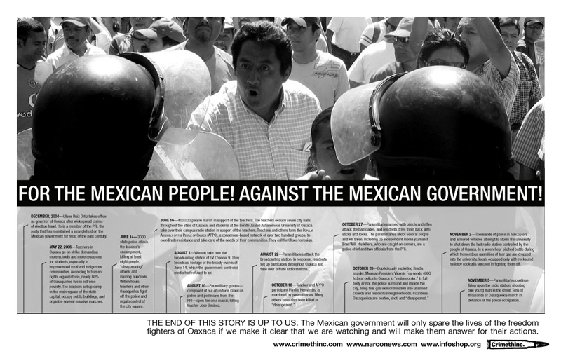 Foto von ‘For the Mexican People against the Mexican Government’ Vorderseite