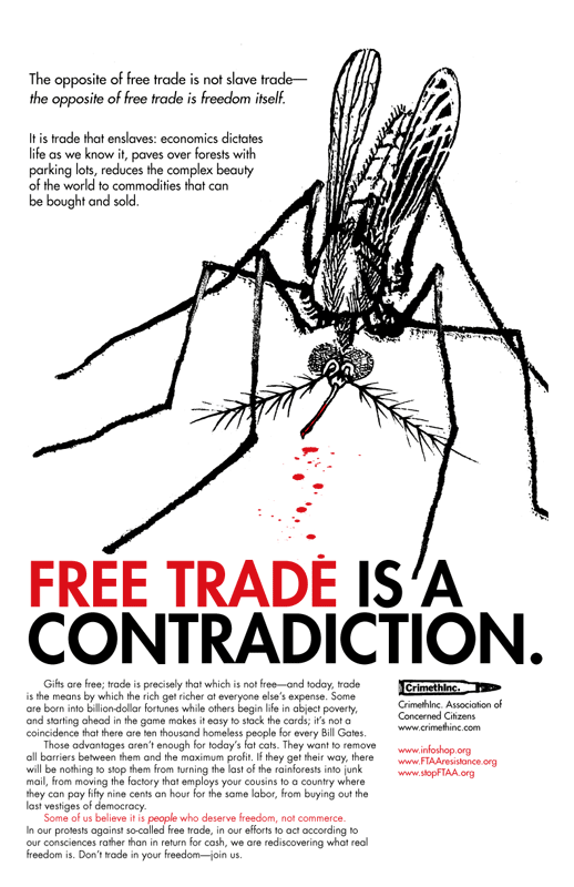 Foto von ‘Free Trade Is a Contradiction’ Vorderseite