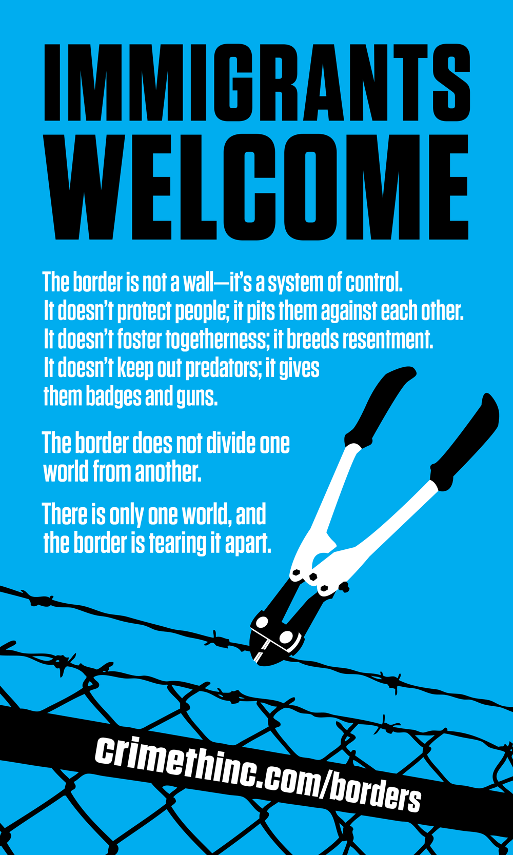 Foto von ‘Immigrants Welcome’ Vorderseite