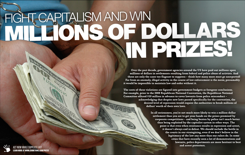 Foto von ‘Fight Capitalism and Win Millions of Dollars in Prizes’ Vorderseite