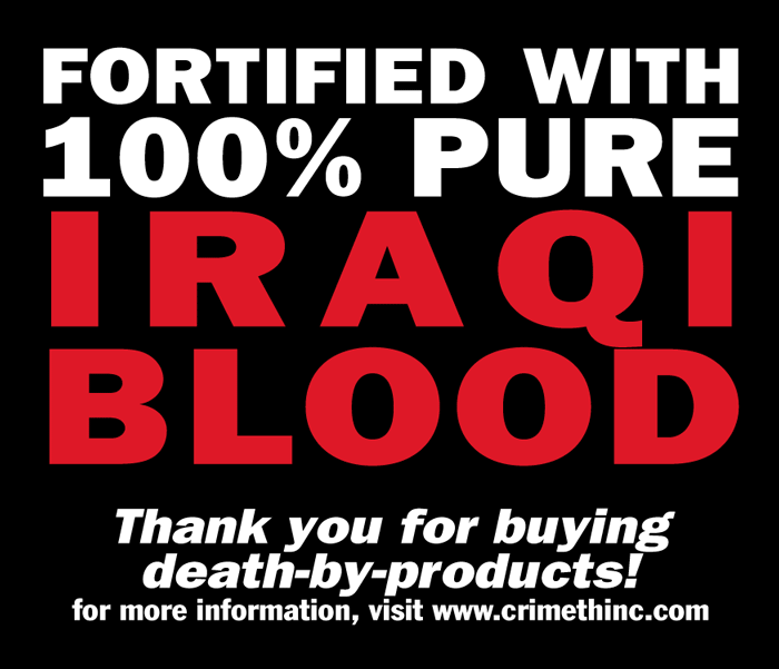 Foto von ‘Fortified with Iraqi Blood’ Vorderseite