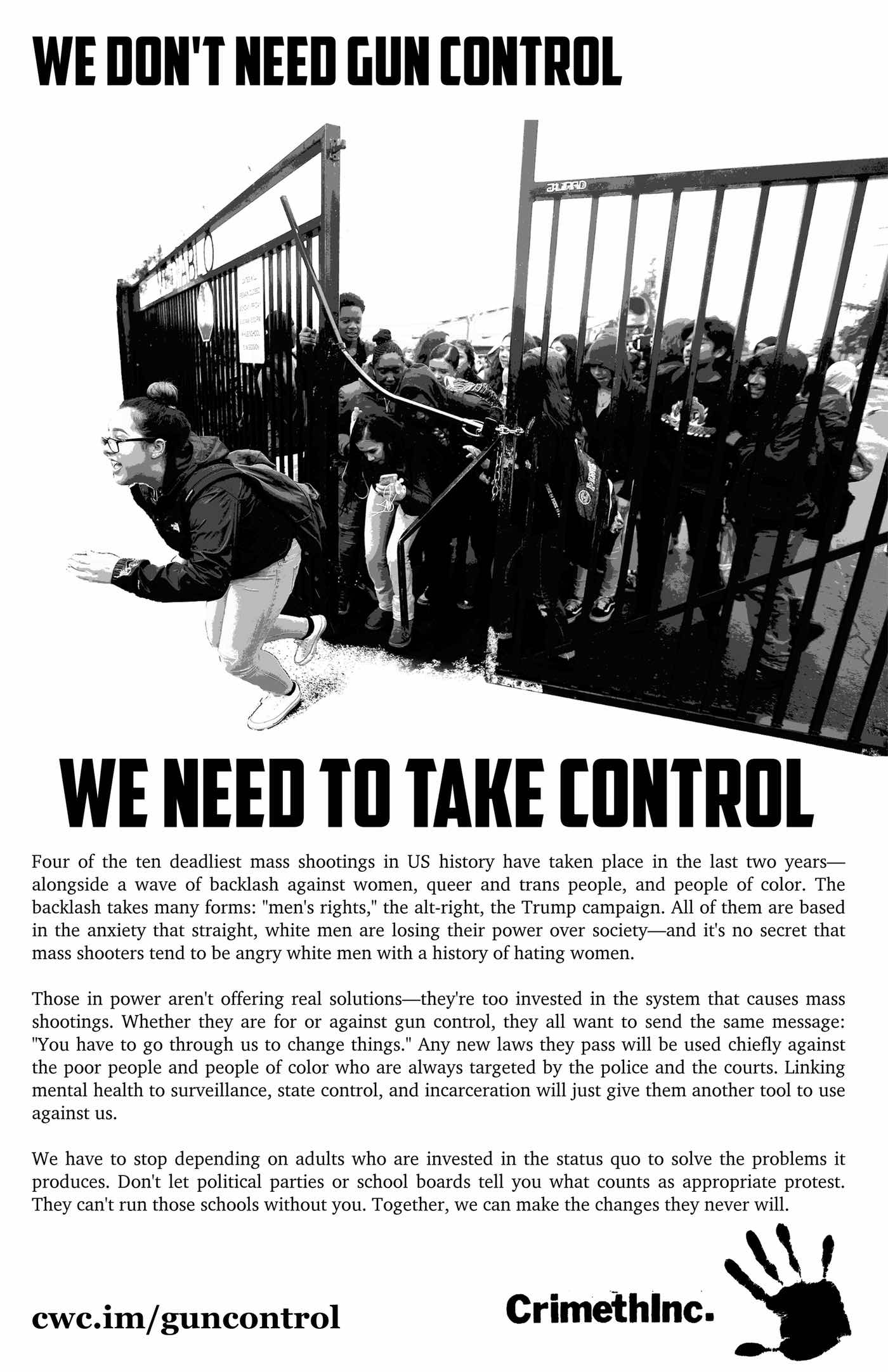 Foto von ‘We Don't Need Gun Control’ Vorderseite