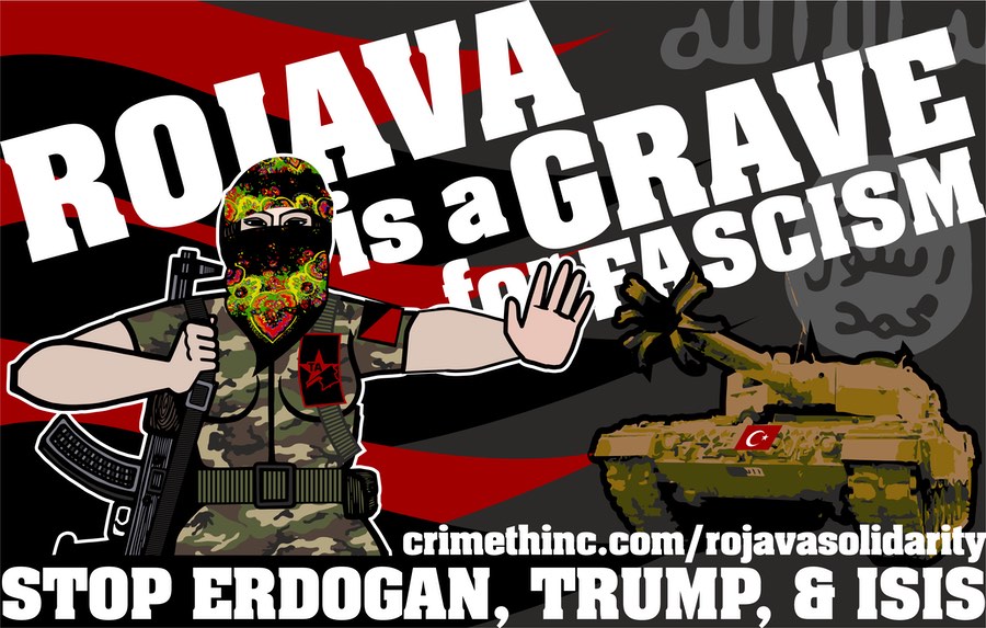 Foto von ‘Rojava is a Grave for Fascism - TA’ Vorderseite